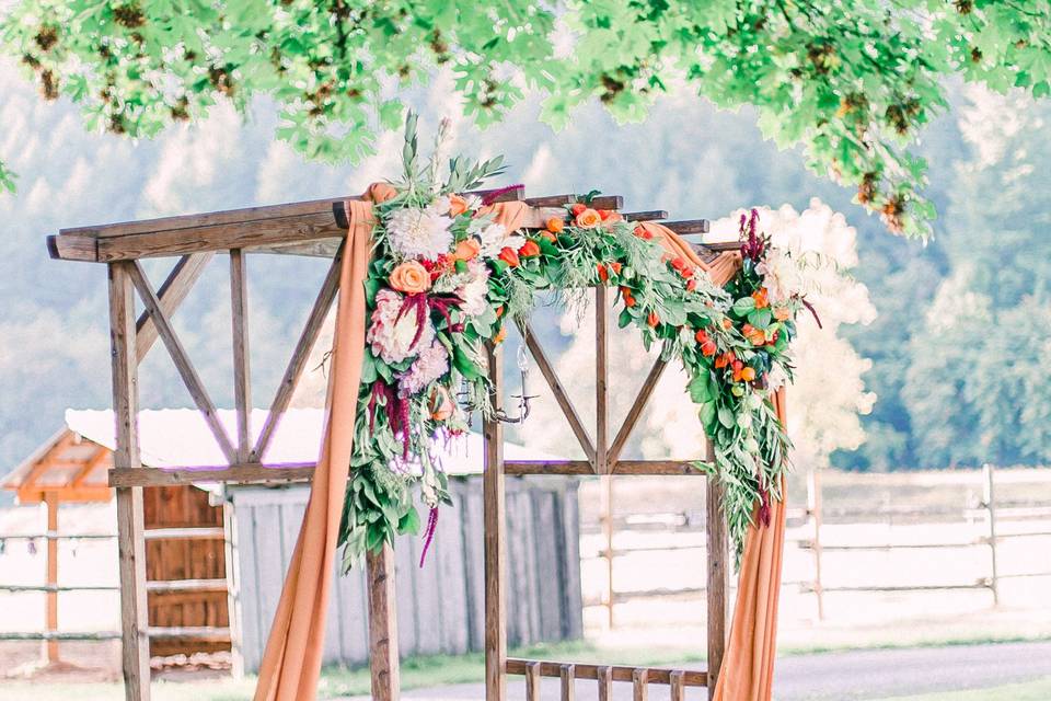 Ceremony archway