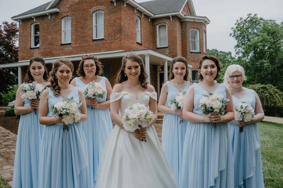 A bride and her best friends
