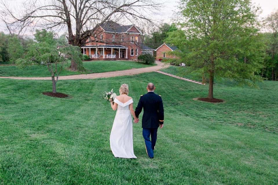 Walking the grounds together