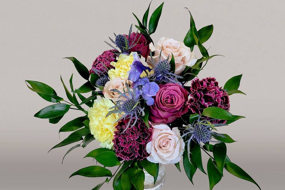 JEWEL TONES BRIDAL BOUQUET