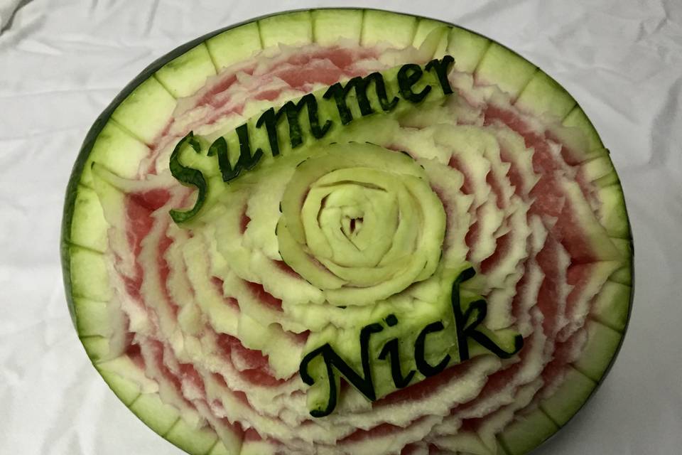 Personalized Fruit Carving