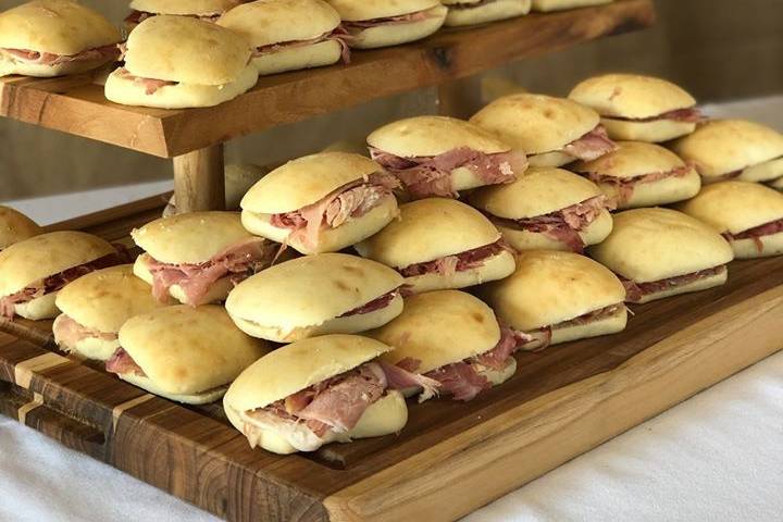 Country Ham on yeast rolls