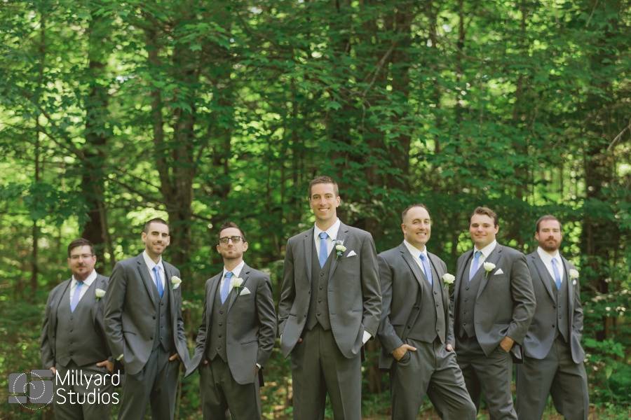 Groom and groomsmen