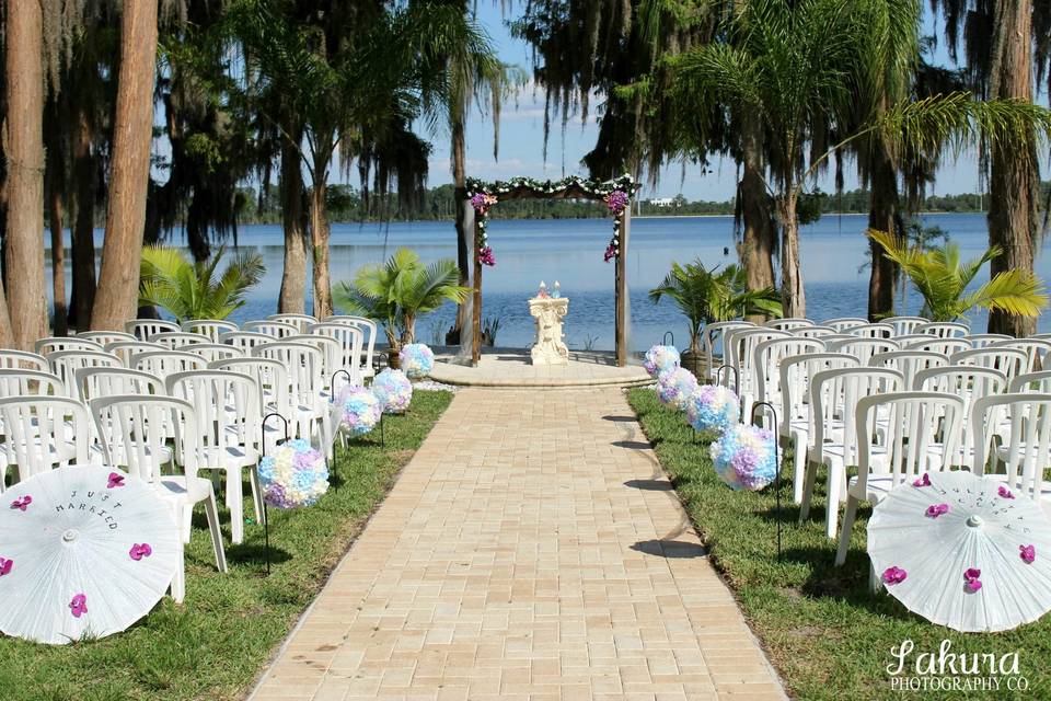 Chapel by the sea wedding