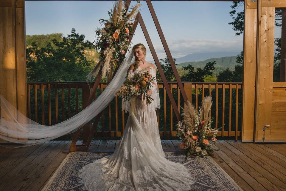 Bride in the Sky View Pavilion