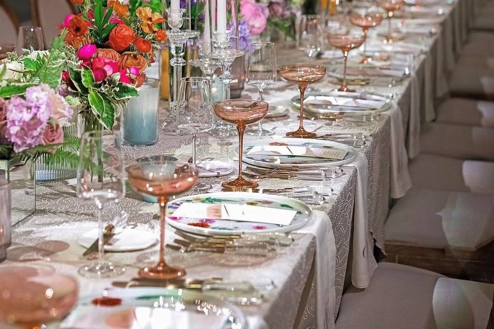 Colorful reception
