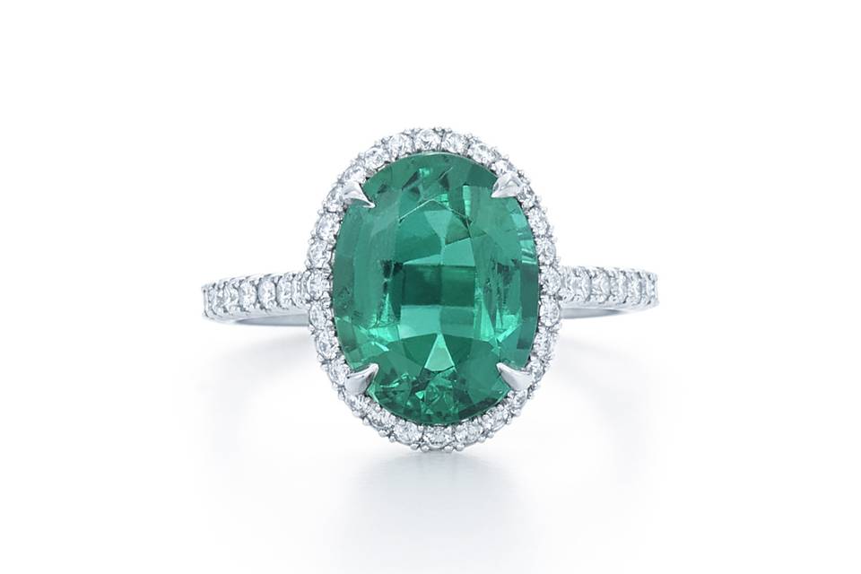 Kwiat emerald engagement ring