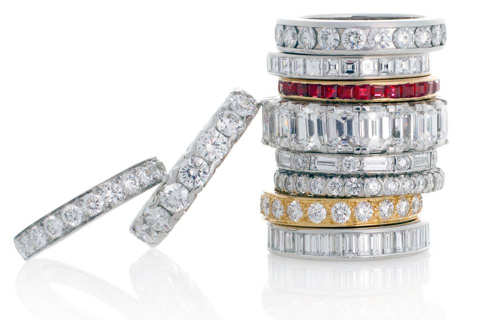 Oscar Heyman ladies wedding bands