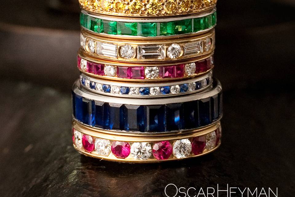 Oscar Heyman ladies wedding bands