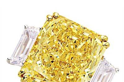 Louis Glick fancy yellow diamond