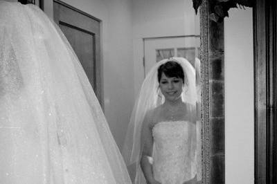 Laura before she walks down the aisle