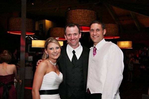 DJ Mark with Bride & Groom Bethany & Greg 1-2-2010