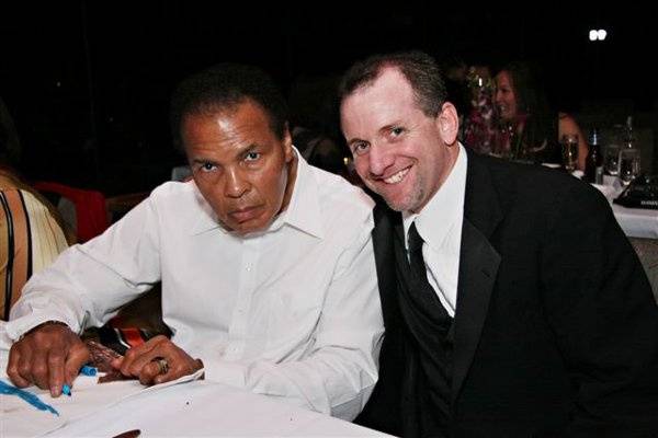 DJ Mark with Muhammad Ali Jan. 2, 2010
reception Pointe Hilton