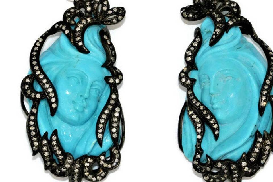 Natural Turquoise Earrings
