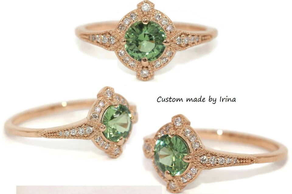 Elegant Flush Engagement Ring