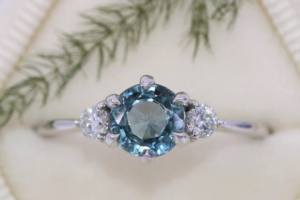 GIA Montana Sapphire Ring
