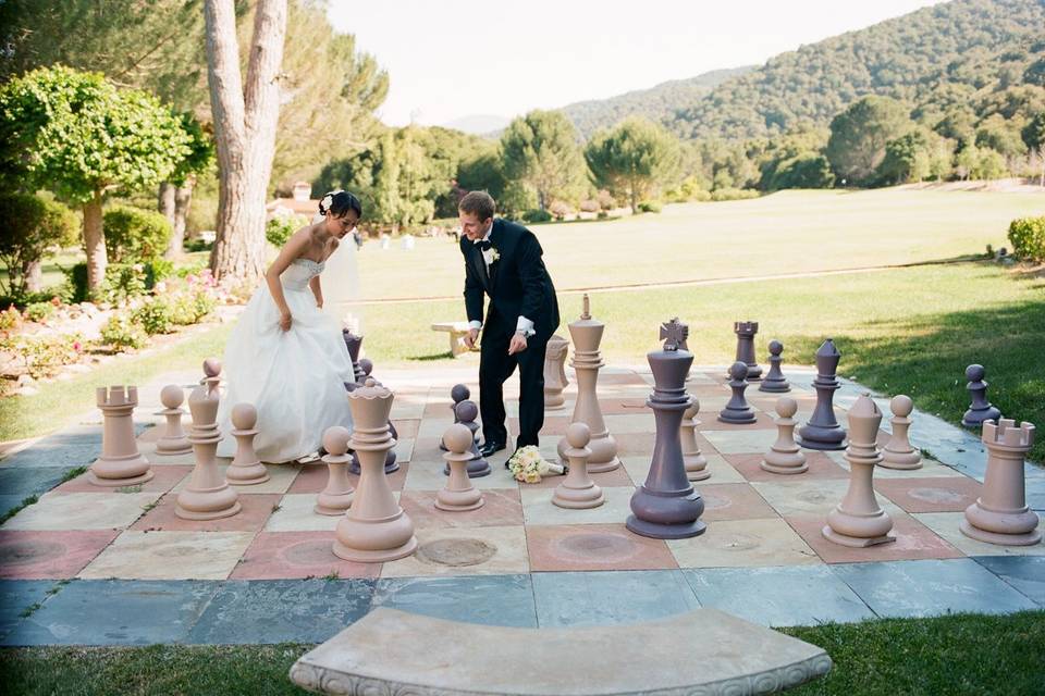 Alice in Wonderland - with her groom...