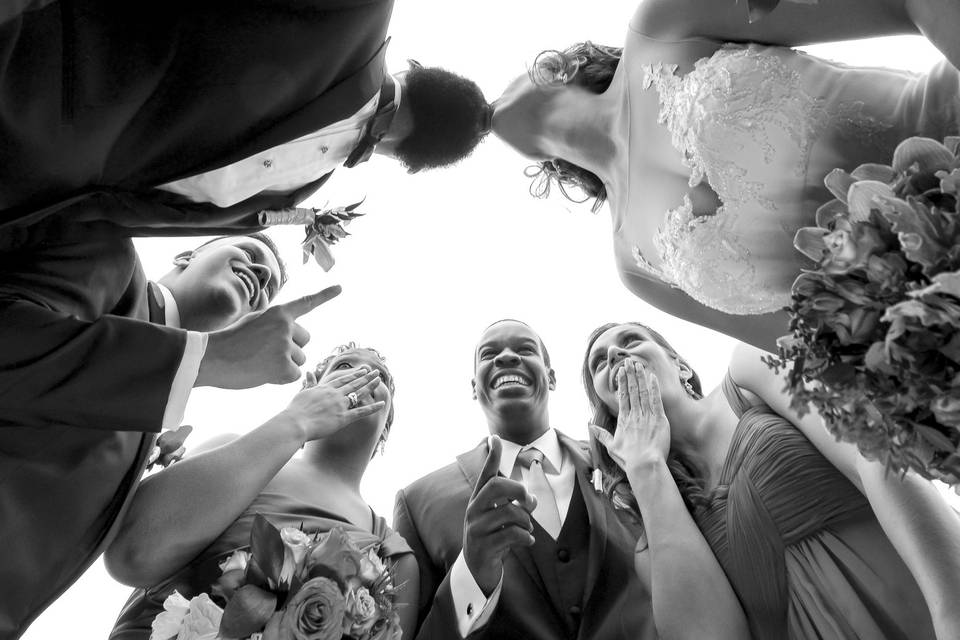 Suzanne Delawar bridal party