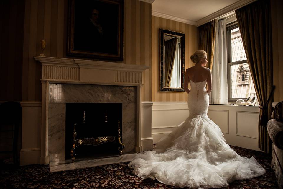 Suzanne Delawar Bride Portrait