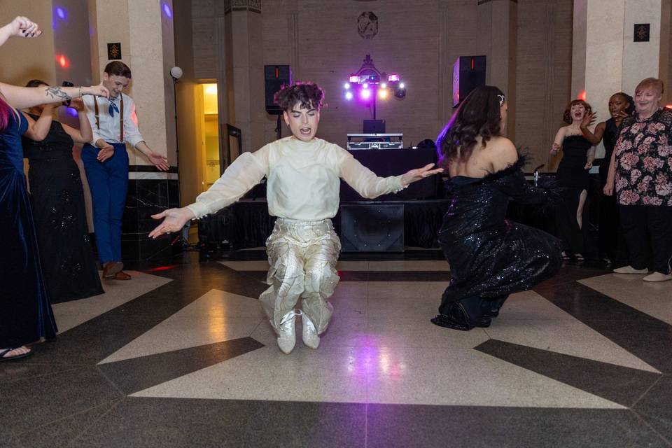 Reception shot