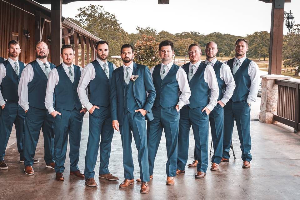 Jordan's groomsmen