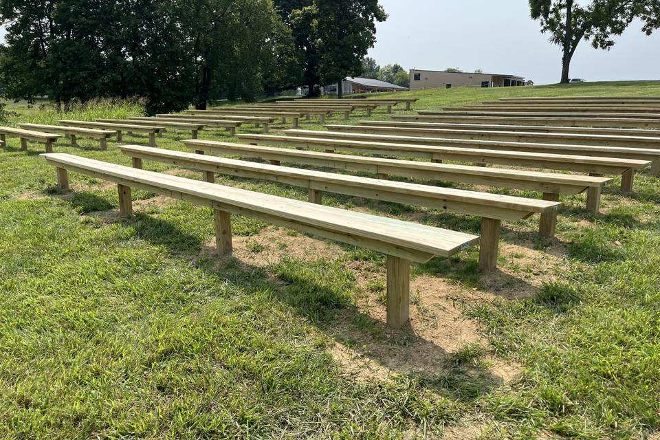 Seating for outside ceremony