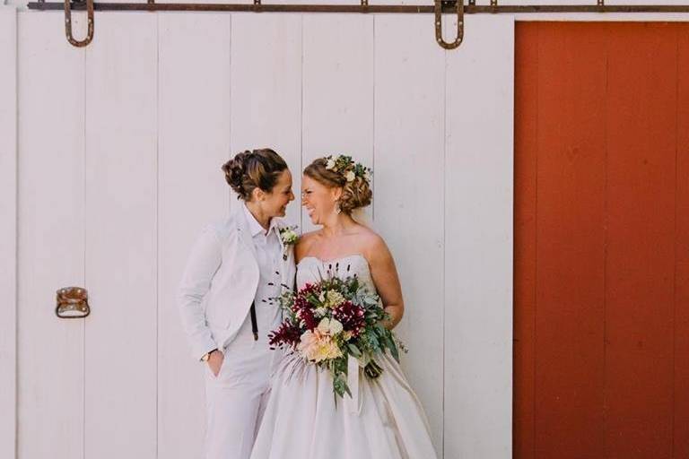 Couple posing at Kitz Farm