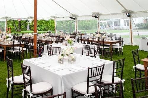 Wedding tent at The Mount