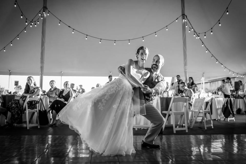 Dancing under the tent