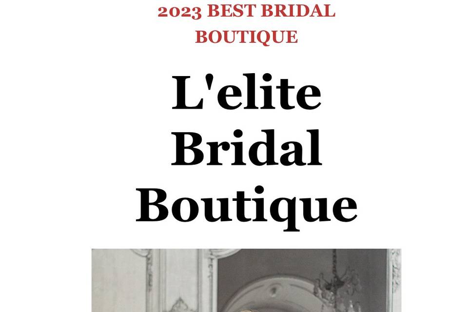 2023 Best Bridal Boutique