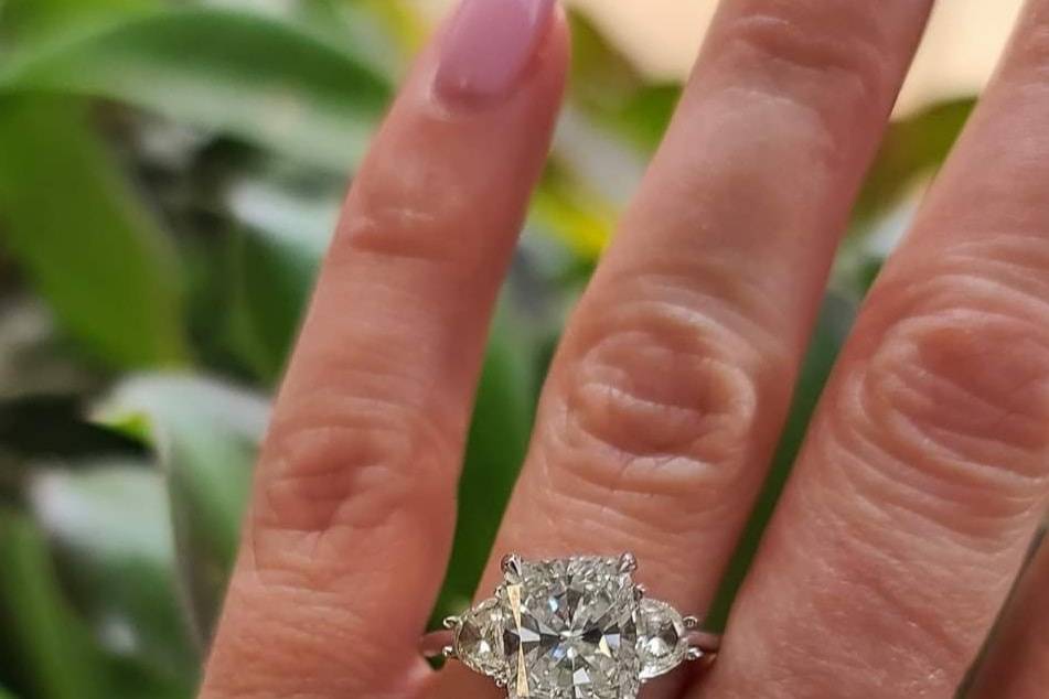 Three Stone Engagement Ring