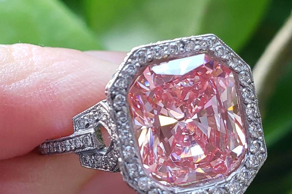 Pink Diamond Ring