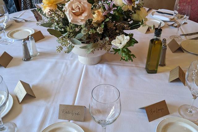 Pale Yellow and Nude Flowers