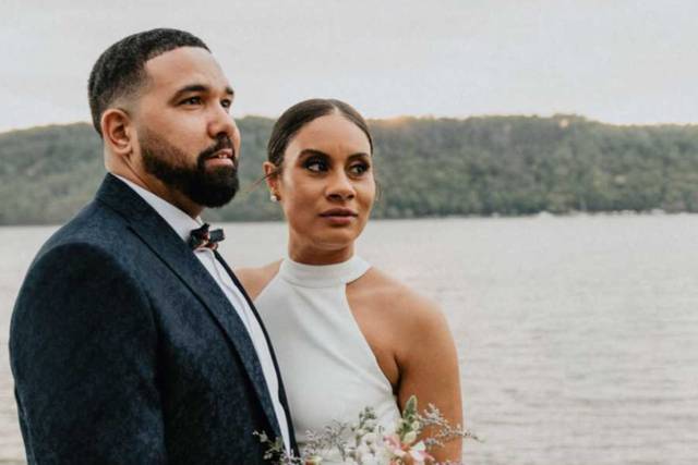 Dreamy riverfront wedding