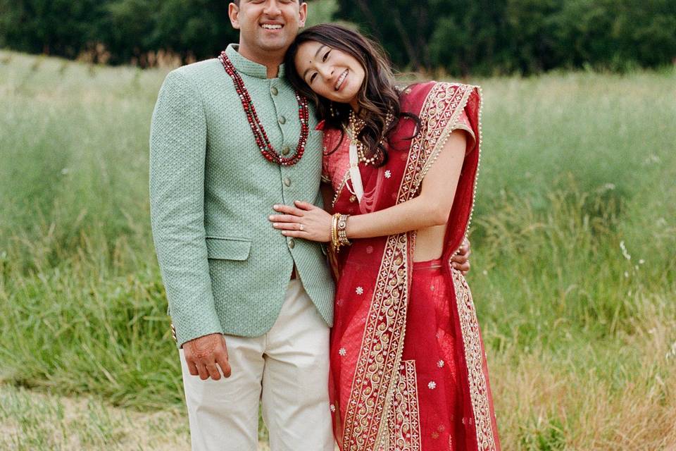 Bride & groom portrait