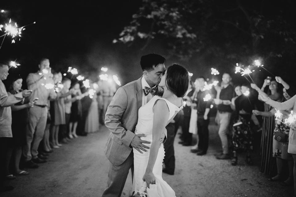Sparkler send off