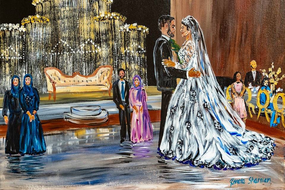 First Dance 24x30 acrylics