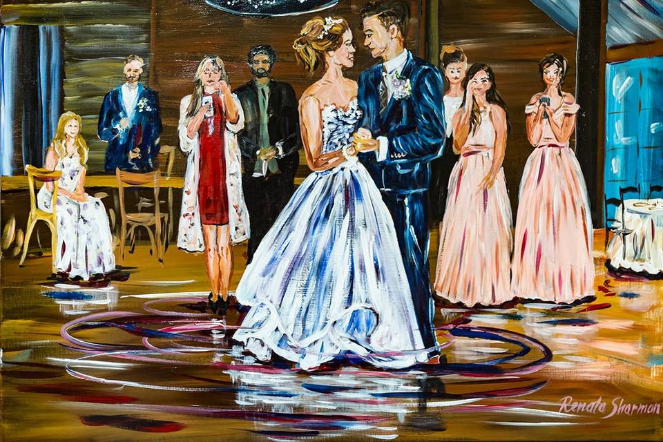 First Dance 24x30 acrylics