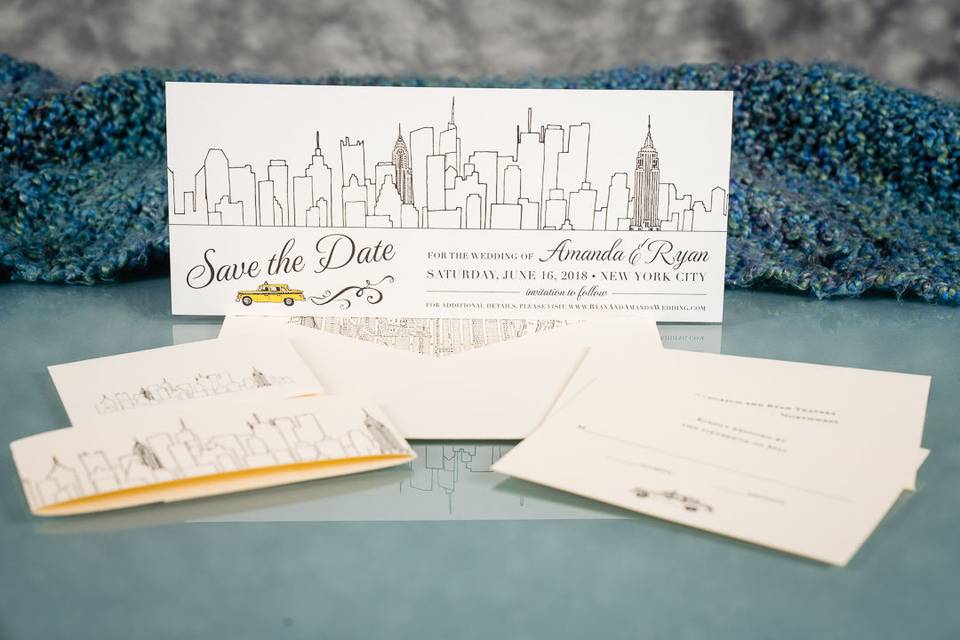 Classy wedding invitations