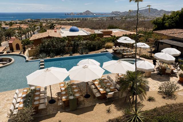 Wedding setup in Cabo San Luca