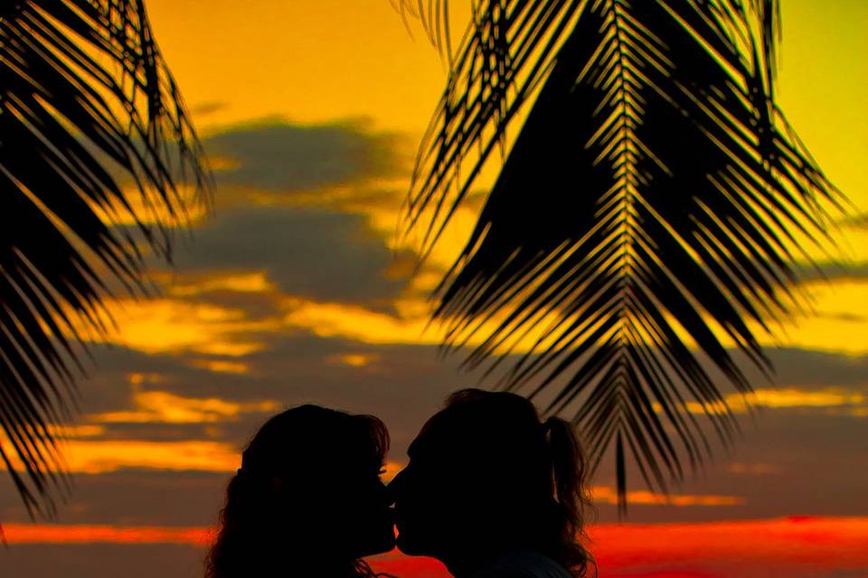 Sunset in Cayman Islands