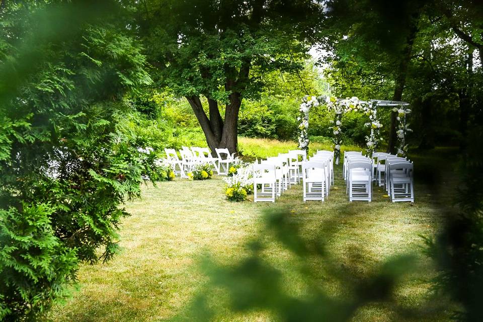 Hidden ceremony in the woods