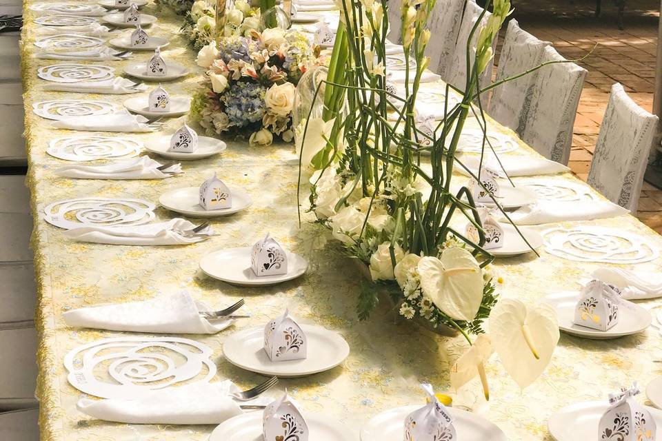Romantic outdoor wedding