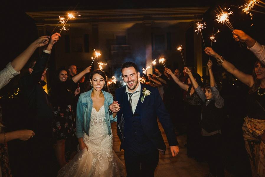 Sparkler send off