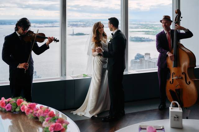 Overlooking lower Manhattan