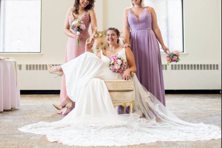 Beautiful bridal party