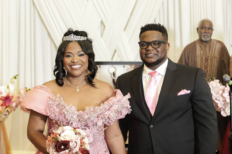 Newlyweds celebrate their love