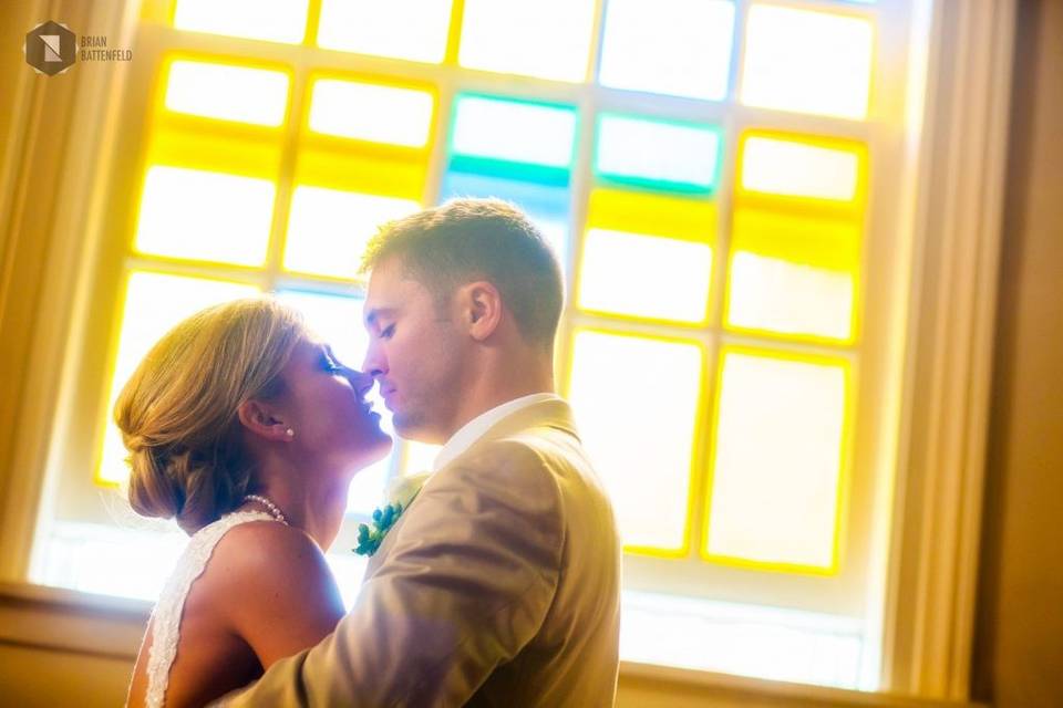 Couple infront of window