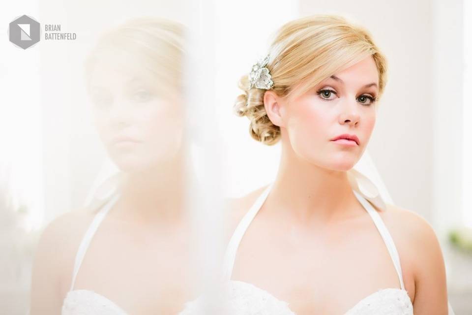 Bride reflection