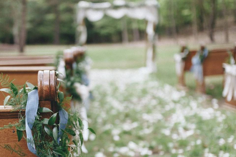 Petals on the aisle